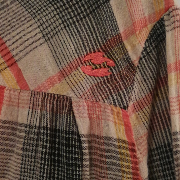 Billabong Plaid Long Sleeve Top - Picture 4 of 12
